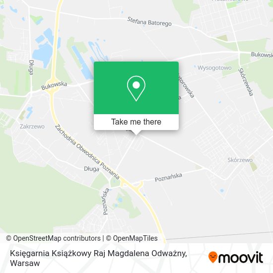 Księgarnia Książkowy Raj Magdalena Odważny map