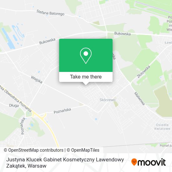 Justyna Klucek Gabinet Kosmetyczny Lawendowy Zakątek map