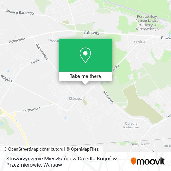 Stowarzyszenie Mieszkańców Osiedla Boguś w Przeźmierowie map