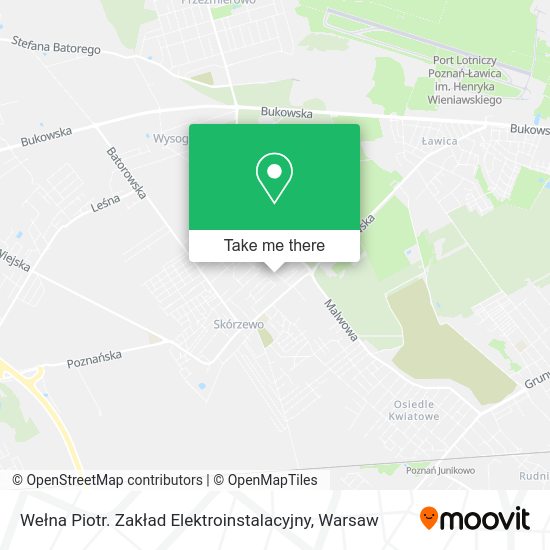 Wełna Piotr. Zakład Elektroinstalacyjny map