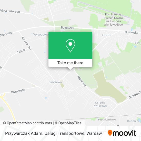 Przywarczak Adam. Usługi Transportowe map