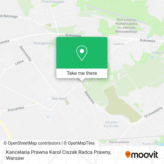 Kancelaria Prawna Karol Ciszak Radca Prawny map