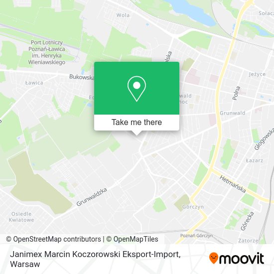 Janimex Marcin Koczorowski Eksport-Import map