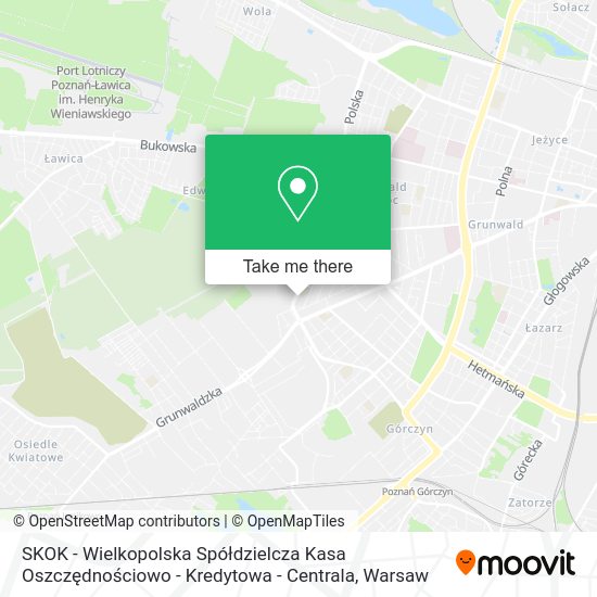 SKOK - Wielkopolska Spółdzielcza Kasa Oszczędnościowo - Kredytowa - Centrala map