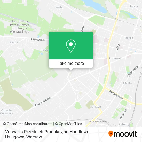 Карта Vorwarts Przedsieb Produkcyjno Handlowo Uslugowe