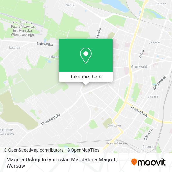 Magma Usługi Inżynierskie Magdalena Magott map