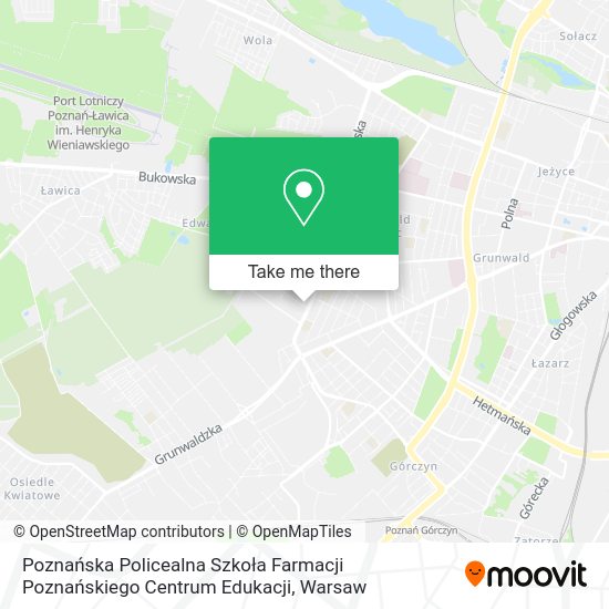 Poznańska Policealna Szkoła Farmacji Poznańskiego Centrum Edukacji map