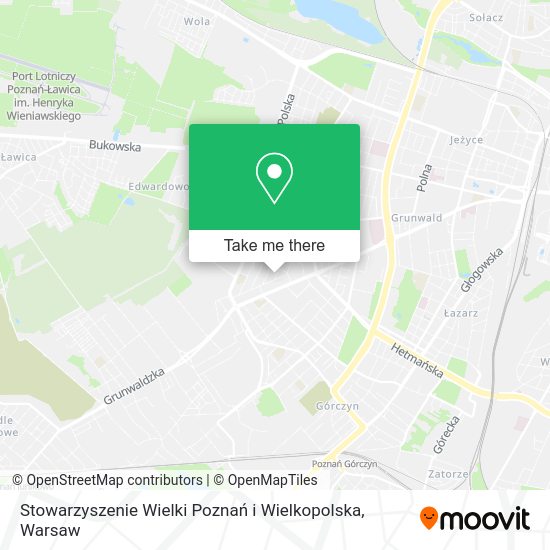 Карта Stowarzyszenie Wielki Poznań i Wielkopolska