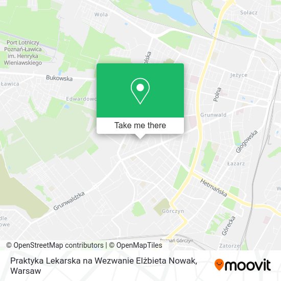 Praktyka Lekarska na Wezwanie Elżbieta Nowak map