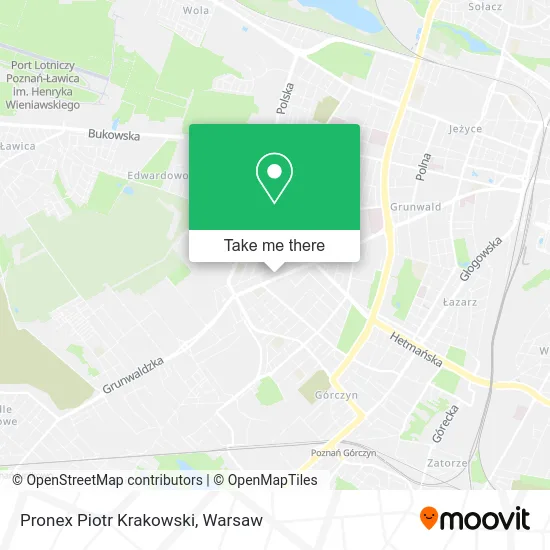 Pronex Piotr Krakowski map
