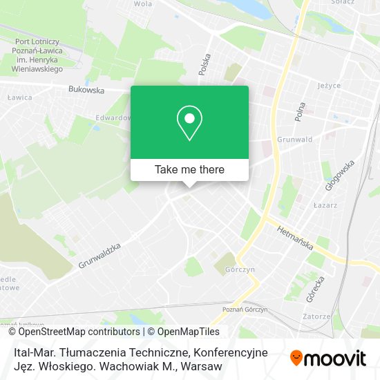 Ital-Mar. Tłumaczenia Techniczne, Konferencyjne Jęz. Włoskiego. Wachowiak M. map