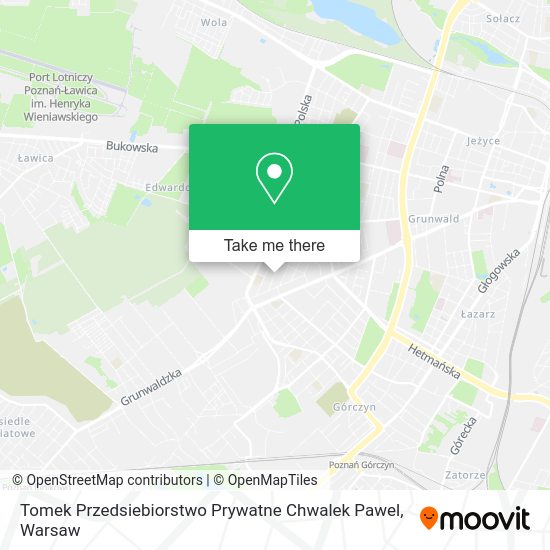 Tomek Przedsiebiorstwo Prywatne Chwalek Pawel map