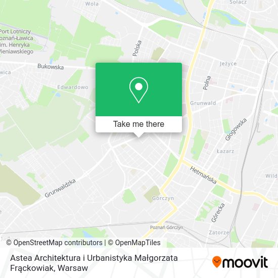 Astea Architektura i Urbanistyka Małgorzata Frąckowiak map