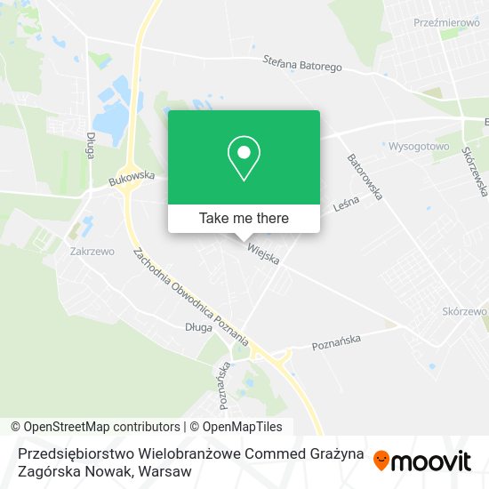 Przedsiębiorstwo Wielobranżowe Commed Grażyna Zagórska Nowak map