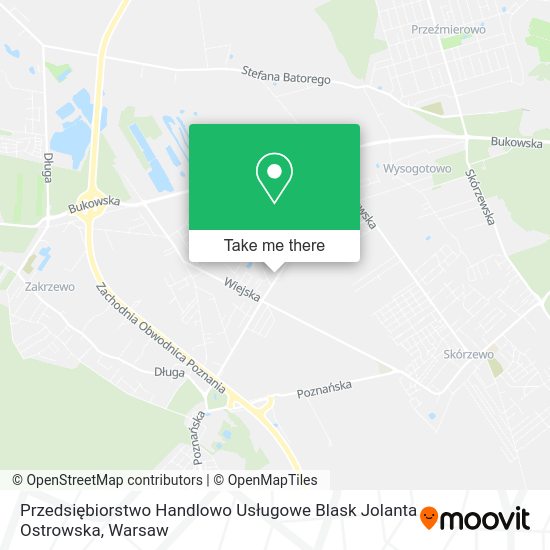 Przedsiębiorstwo Handlowo Usługowe Blask Jolanta Ostrowska map