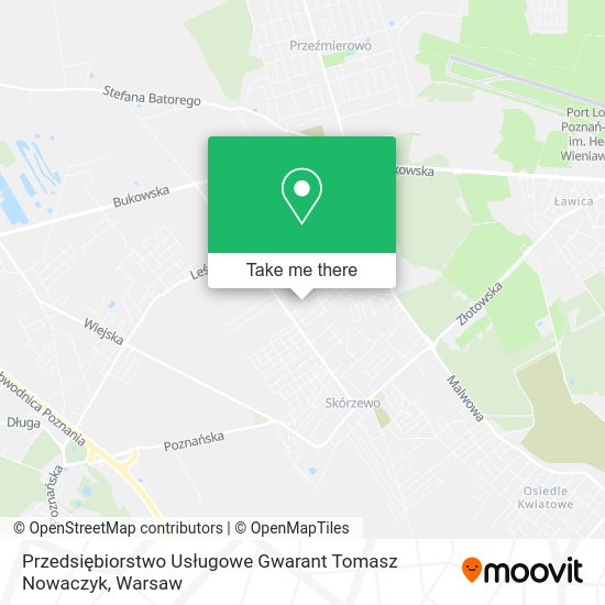 Przedsiębiorstwo Usługowe Gwarant Tomasz Nowaczyk map