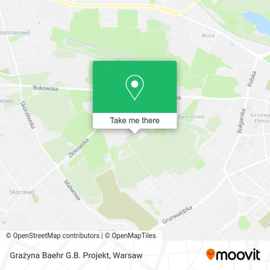 Карта Grażyna Baehr G.B. Projekt