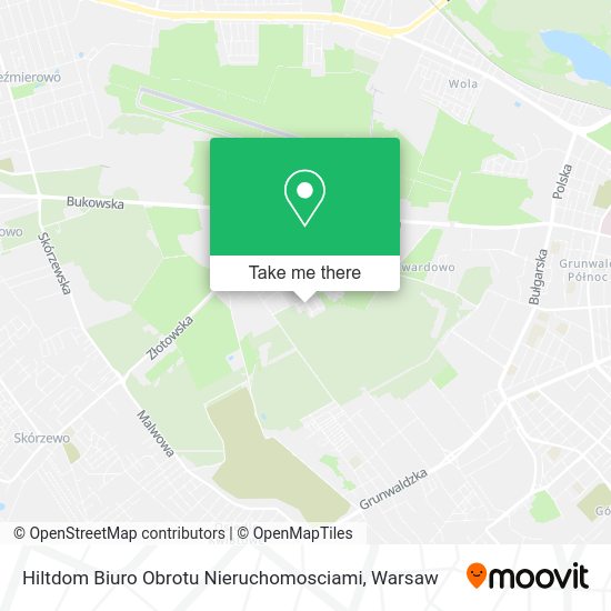 Hiltdom Biuro Obrotu Nieruchomosciami map