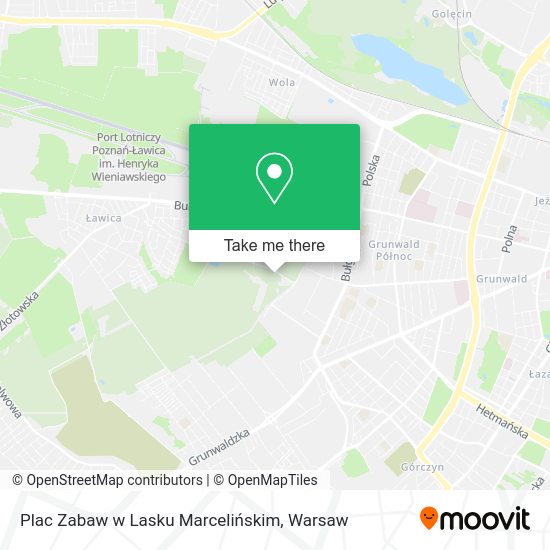 Plac Zabaw w Lasku Marcelińskim map