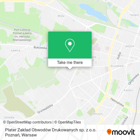 Plater Zakład Obwodów Drukowanych sp. z o.o. Poznań map