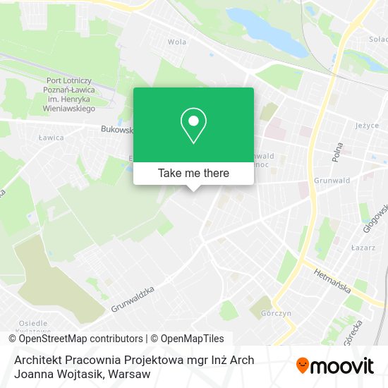 Architekt Pracownia Projektowa mgr Inż Arch Joanna Wojtasik map