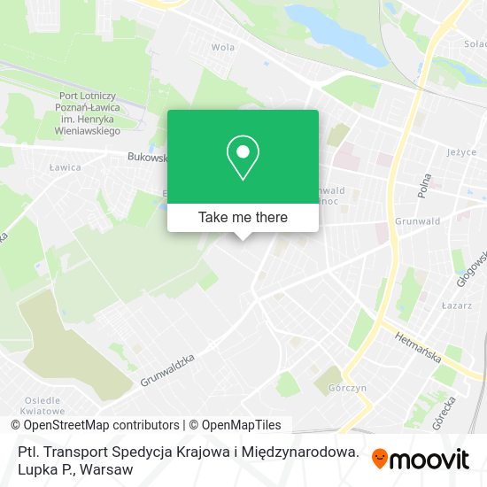 Ptl. Transport Spedycja Krajowa i Międzynarodowa. Lupka P. map