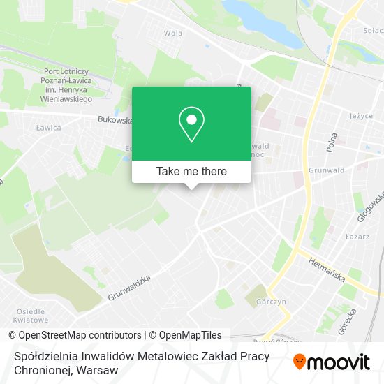 Spółdzielnia Inwalidów Metalowiec Zakład Pracy Chronionej map