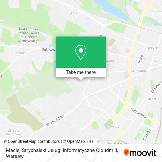 Карта Maciej Strychalski Usługi Informatyczne Cloudmill