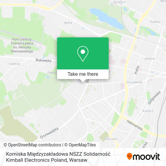 Komiska Międzyzakładowa NSZZ Solidarność Kimball Electronics Poland map