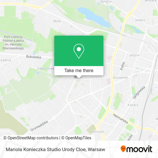 Карта Mariola Konieczka Studio Urody Cloe