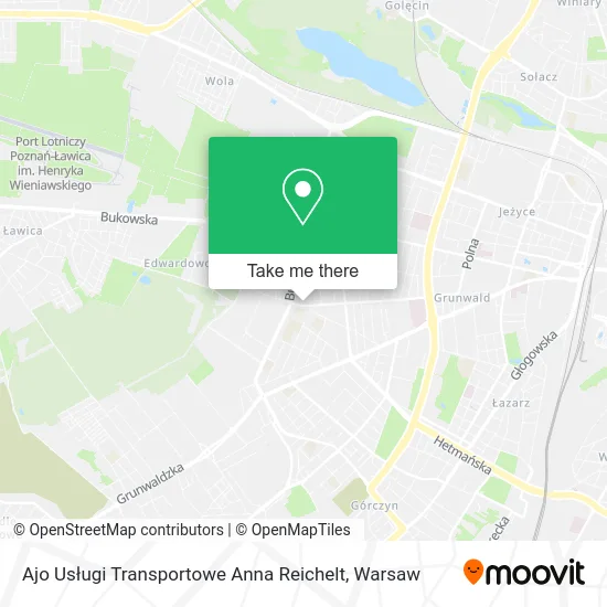 Карта Ajo Usługi Transportowe Anna Reichelt