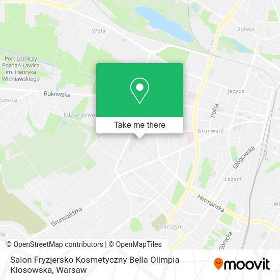 Карта Salon Fryzjersko Kosmetyczny Bella Olimpia Klosowska