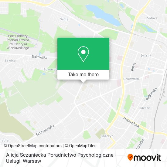 Alicja Sczaniecka Poradnictwo Psychologiczne - Usługi map