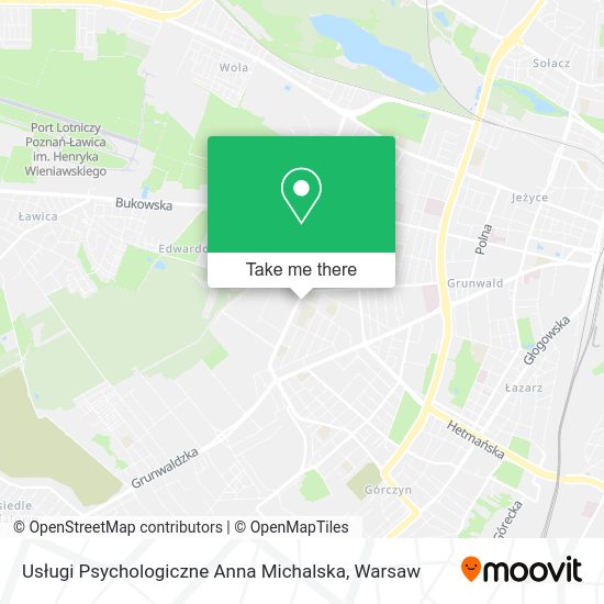 Usługi Psychologiczne Anna Michalska map