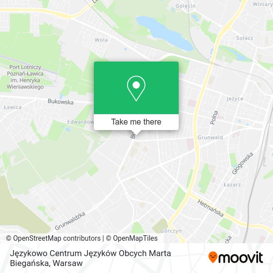 Językowo Centrum Języków Obcych Marta Biegańska map