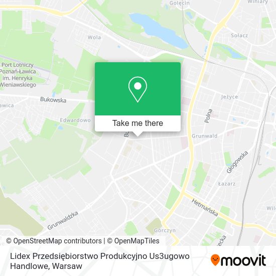 Lidex Przedsiębiorstwo Produkcyjno Us3ugowo Handlowe map