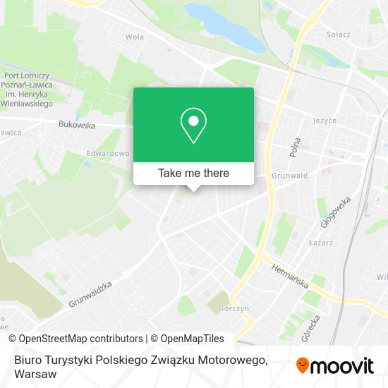 Карта Biuro Turystyki Polskiego Związku Motorowego