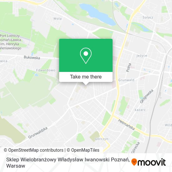 Sklep Wielobranżowy Władysław Iwanowski Poznań map