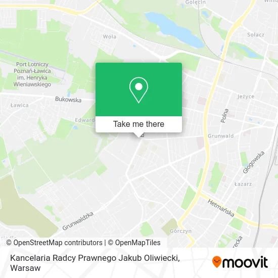 Карта Kancelaria Radcy Prawnego Jakub Oliwiecki