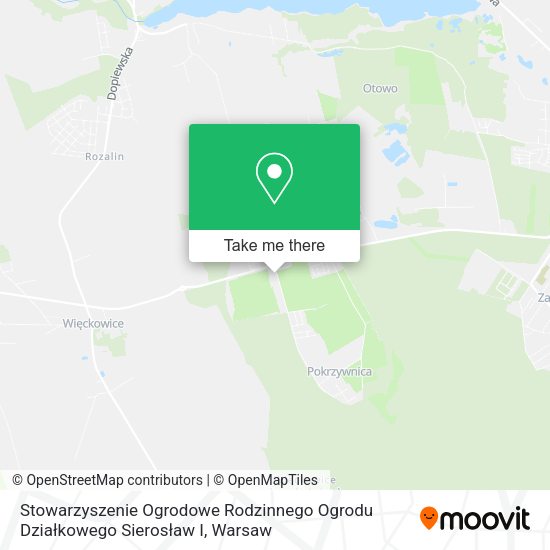 Stowarzyszenie Ogrodowe Rodzinnego Ogrodu Działkowego Sierosław I map