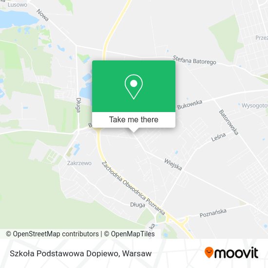 Szkoła Podstawowa Dopiewo map