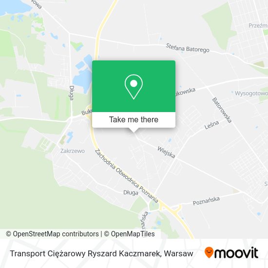 Transport Ciężarowy Ryszard Kaczmarek map