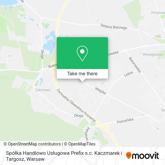 Spółka Handlowo Usługowa Prefix s.c. Kaczmarek i Targosz map