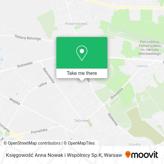 Księgowość Anna Nowak i Wspólnicy Sp.K map