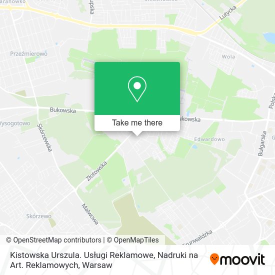 Kistowska Urszula. Usługi Reklamowe, Nadruki na Art. Reklamowych map