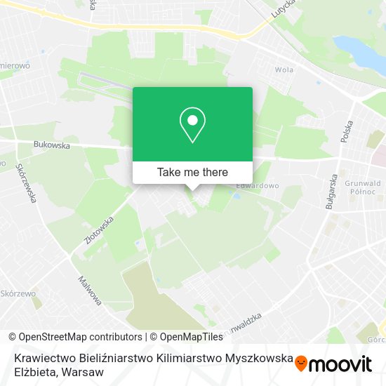 Krawiectwo Bieliźniarstwo Kilimiarstwo Myszkowska Elżbieta map