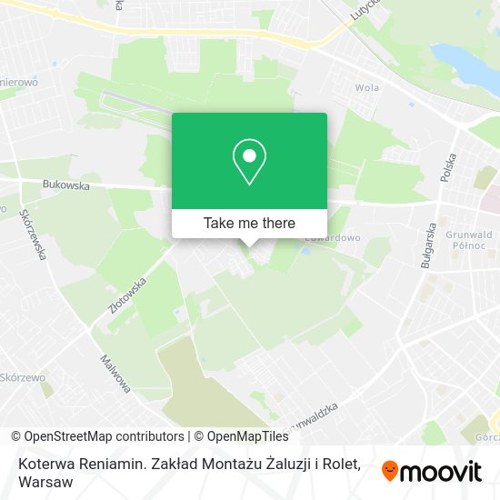 Koterwa Reniamin. Zakład Montażu Żaluzji i Rolet map