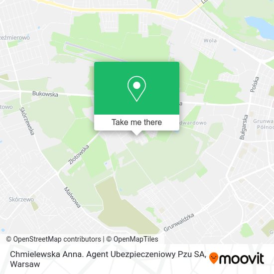 Chmielewska Anna. Agent Ubezpieczeniowy Pzu SA map