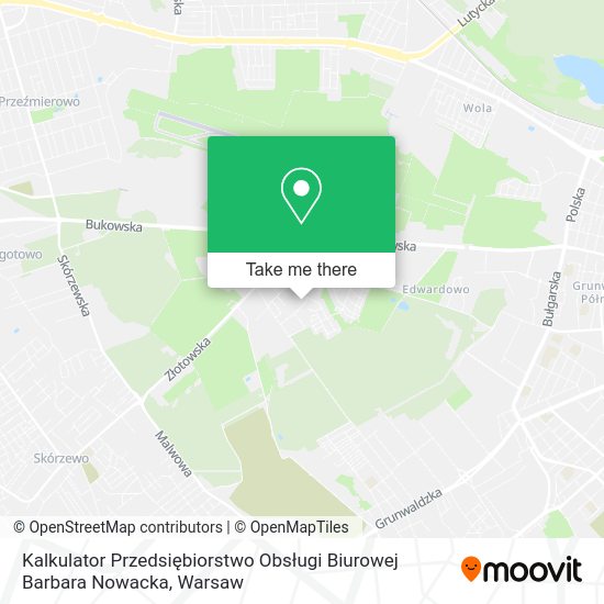 Kalkulator Przedsiębiorstwo Obsługi Biurowej Barbara Nowacka map