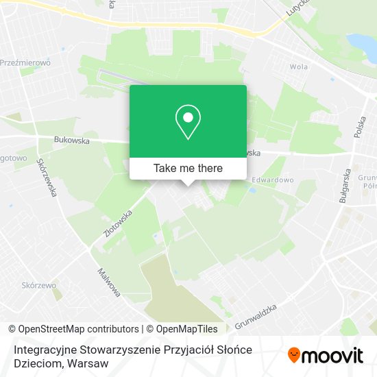 Integracyjne Stowarzyszenie Przyjaciół Słońce Dzieciom map